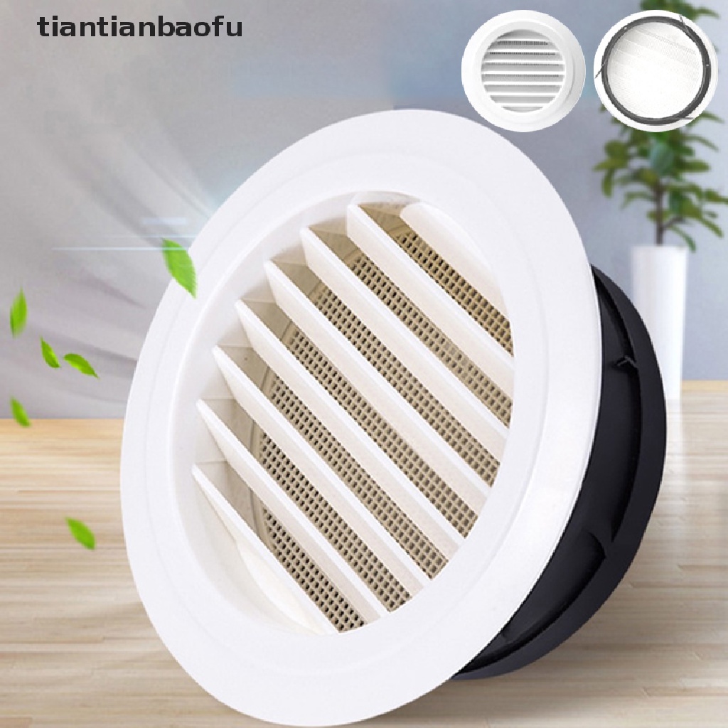 [tiantianbaofu] Exterior Wall Air Vent Grille Plastic Round Air Exhaust Vent Grille Ducting Boutique