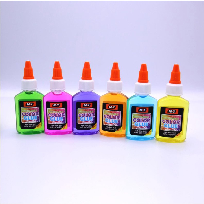 

Washable Color Liquid Glue Lem Cair Warna bisa untuk Slime dan Kertas