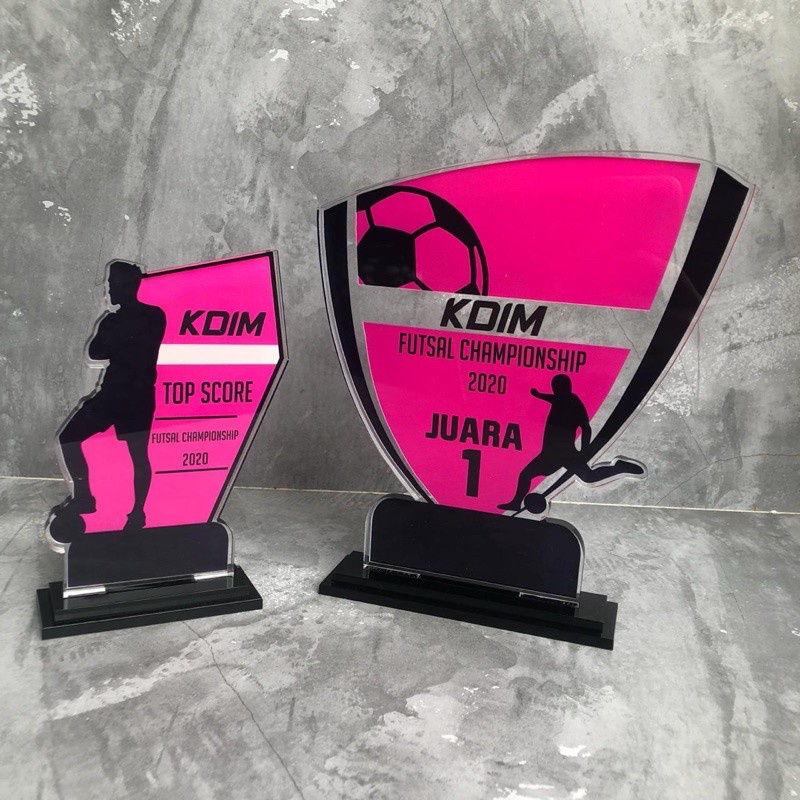Plakat Akrilik / Plakat Futsal / Plakat Badminton / Piala Lomba