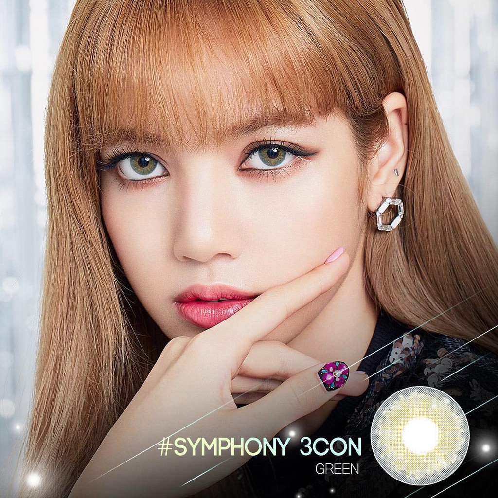 Softlens Princess Symphony (dupe O'Lens) Warna Gray Grey Olive Green Hazel Brown Soft lens Blackpink