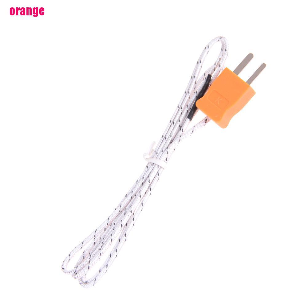 (Happy) Sensor Probe Thermocouple Tipe K Panjang 1m Untuk Termometer Digital