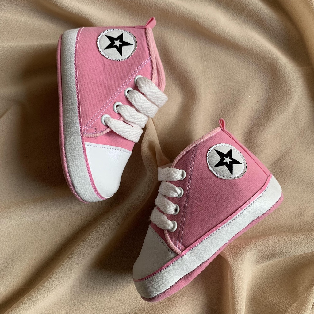 SEPATU PREWALKER BAYI PEREMPUAN CONV ALL STAR TERBARU TERLARIS SEPATU MERANGKAK ANAK TERMURAH Sepatu Anak Laki Sepatu Bayi Prewalker Shoes 0-18 bulan Import sepatu anak bayi prewalker bayi gendong dan belajar jalan sepatu baby UNISEX ALLSTAR Prewalker