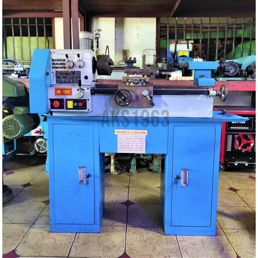 Mesin Bubut Besi Panjang 250x540mm Bench Lathe Machine - AW10WS