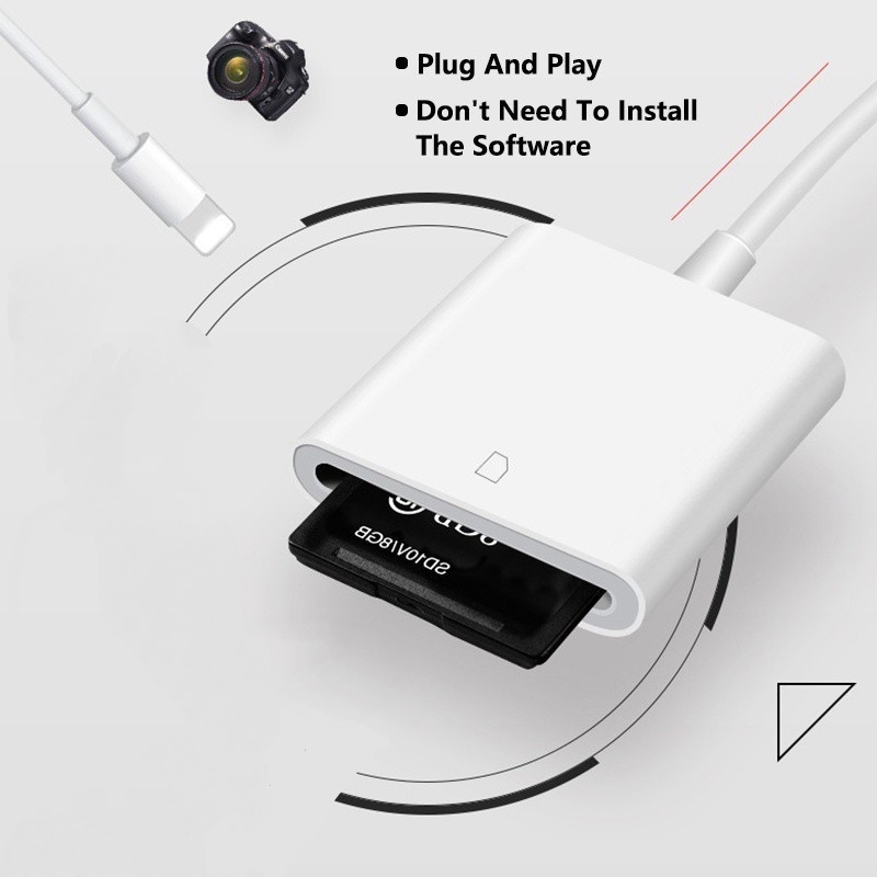 Ip Adapter Card Reader USB Ke SD Untuk Kamera DSLR / Handphone / Tablet