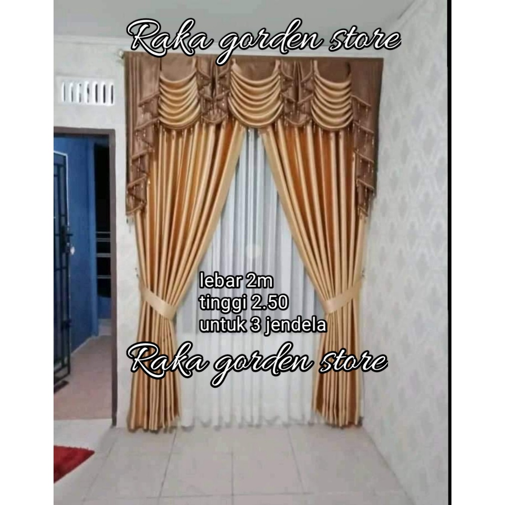 gorden blackout gorden satu set gorden poni