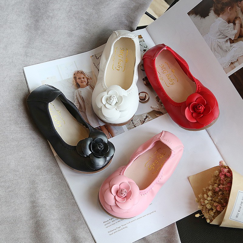 HappyOliver ROSE STYLE Flat Shoes sepatu anak perempuan IMPORT