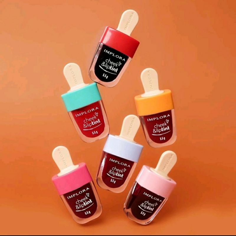 IMPLORA CHEEK &amp; LIPTINT | IMPLORA JELLY TINT | LIPTINT ICE CREAM |  LIP TINT IMPLORA