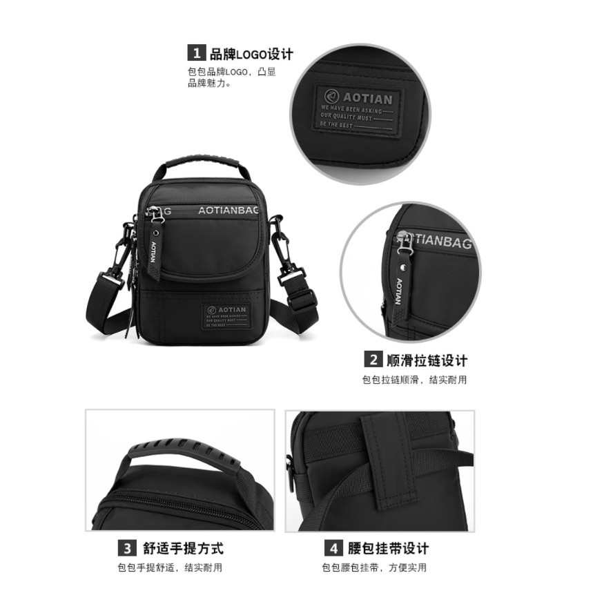 Tas Selempang Hp Multifungsi Waistbag Tas Pria Pinggang AOTIAN NJ125