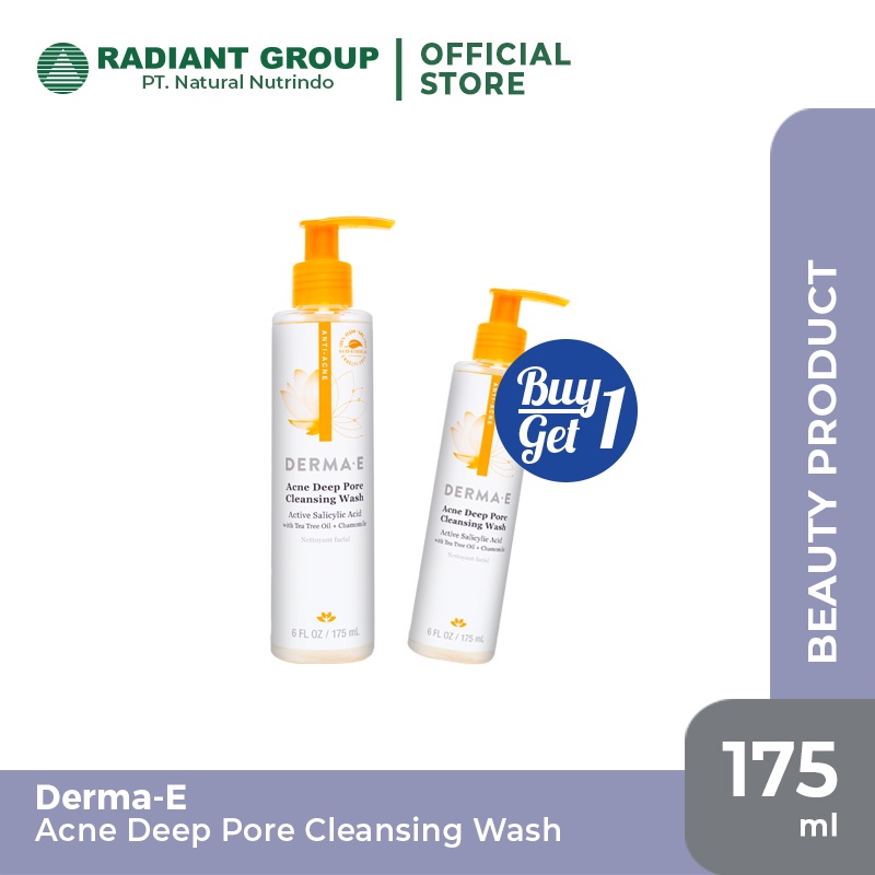 Derma E Acne Deep Pore Cleansing Wash - 175ml [Buy 1 Get 1]