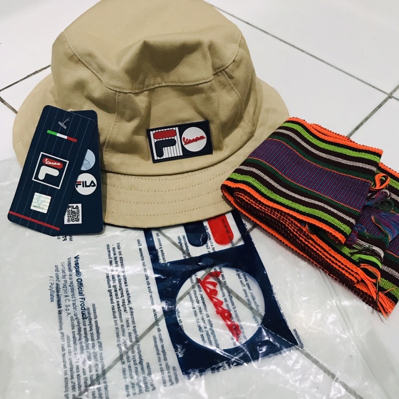 Bucket Hat Fila X Vespa Limited Edition