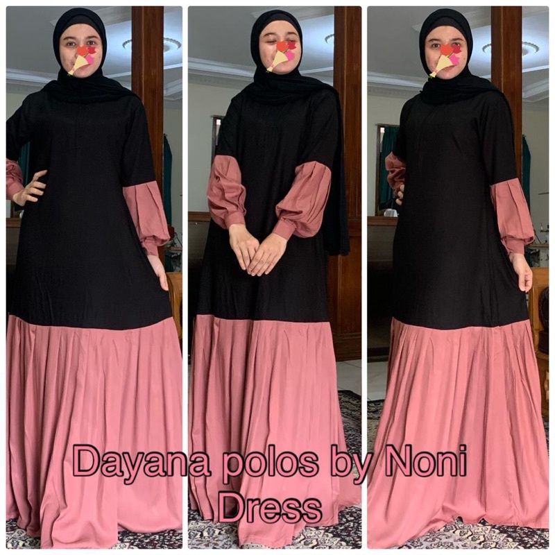 daster Arab dayana free masker by Noni dress original