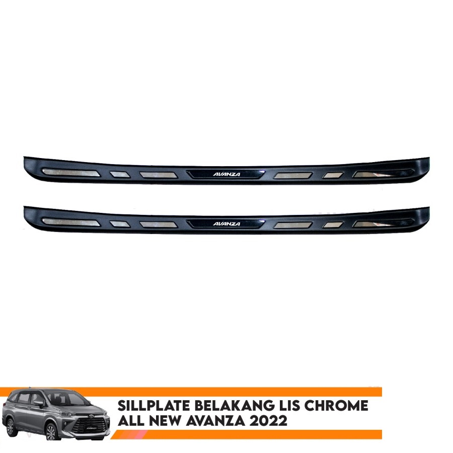 Sillplate Belakang All New Avanza 2022 Lis Chrome