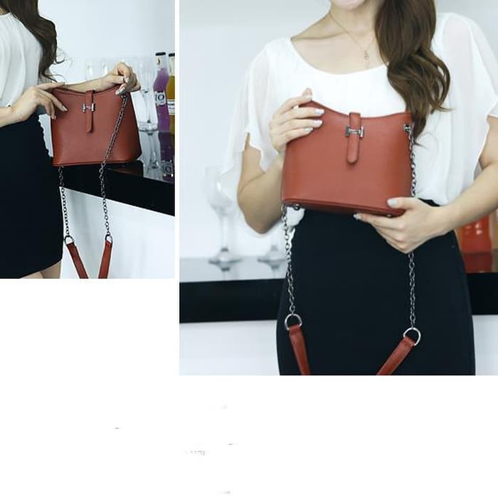 TAS WANITA MAROON MERAH HAND BAGS TANGAN JALAN MAL SANTIA ARISAN GAUL  Best Seller Cantik K2A6