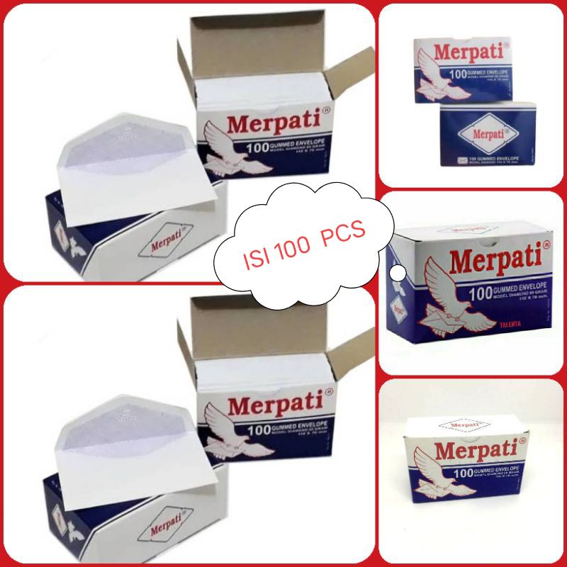 Jual Amplop Putih Polos Mini Merpati Isi Lembar Shopee Indonesia