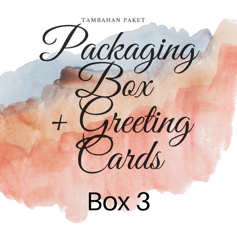 

packaging box khusus box 3 + greeting cards