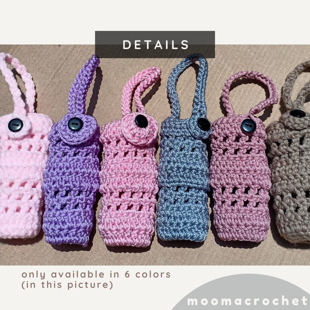 Pouch Hand Sanitizer / Tas Cover Hand Sanitizer 50-60ml Rajut