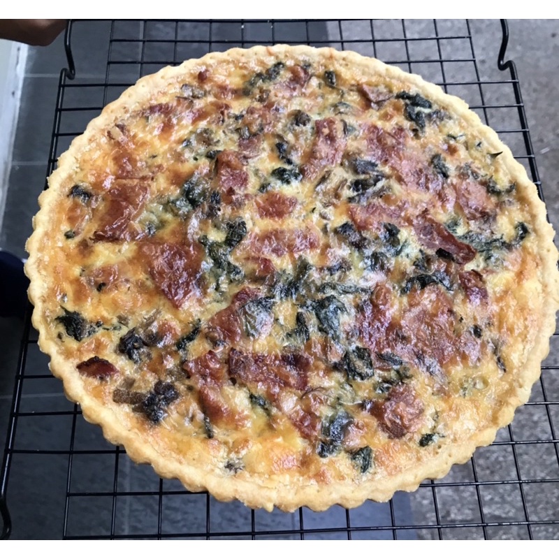 

Quiche Smoke Beef Ham / Pork Bacon Mushroom Spinach