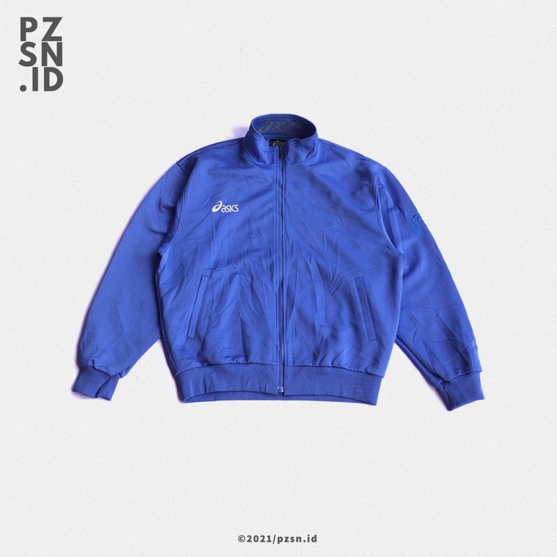 Jaket Training Asics Ungu / Tracktop Asics Purple Original Second