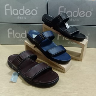  Fladeo  Shoes  MDS214 3 Sandal  Selop Casual Pria Shopee 