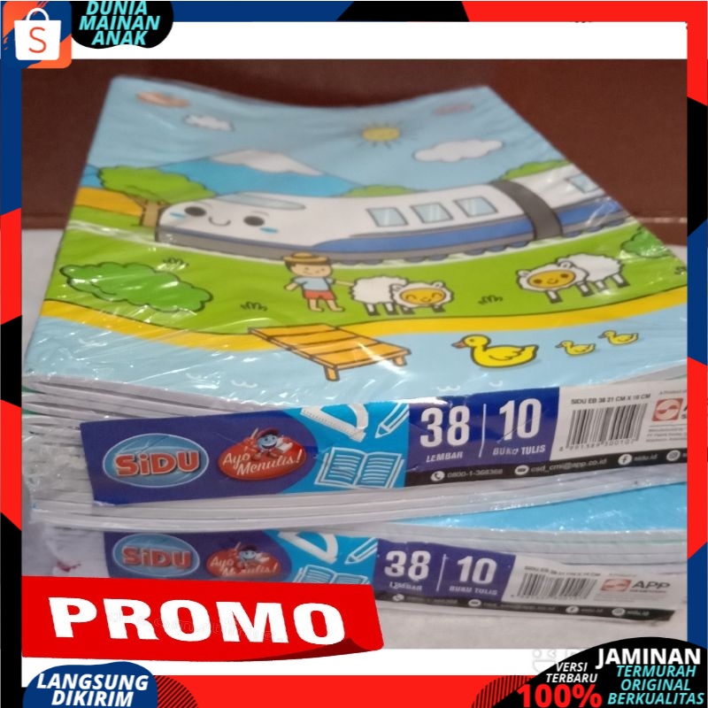 Buku tulis 38 lembar SIDU 1pcs / ukuran standard  / buku sekolah / 38lembar  Best Seller