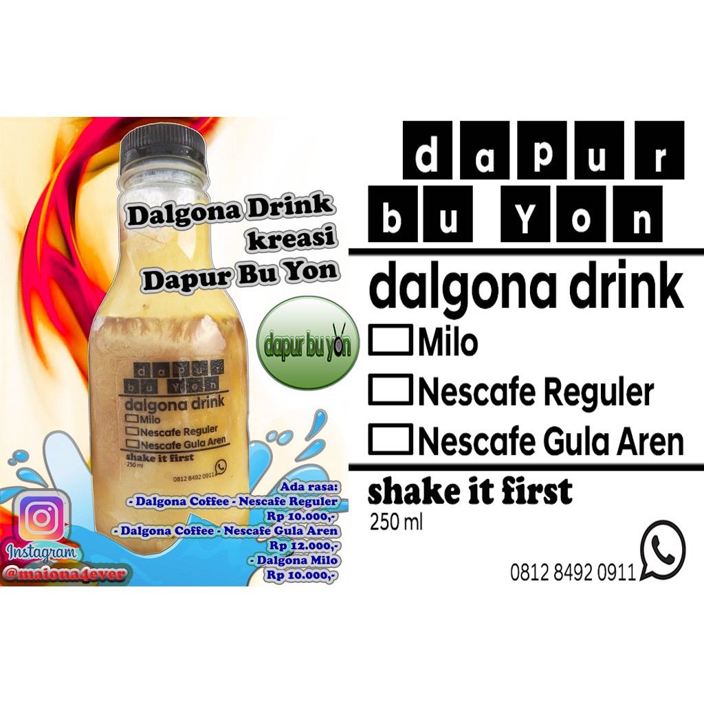 

Dalgona Coffee Special Gula Aren