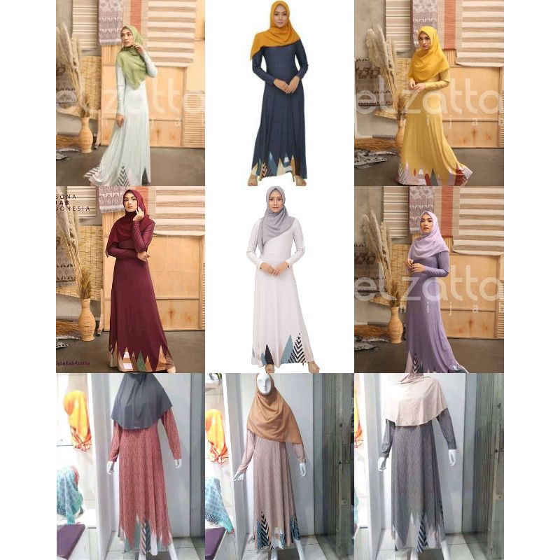 Gamis Elzatta Azra Kenna | gamis azra polos