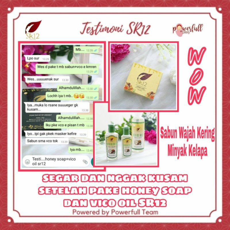 SABUN MADU HERBAL SR12 BPOM / HONEY SOAP SR12 BPOM / SABUN KULIT KERING SENSITIF