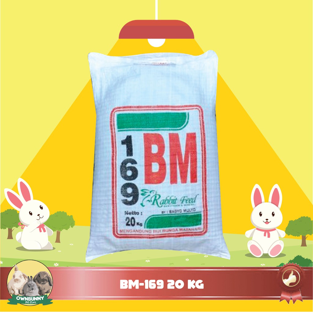 MAKANAN PAKAN PELET KELINCI BM 169 20 KG