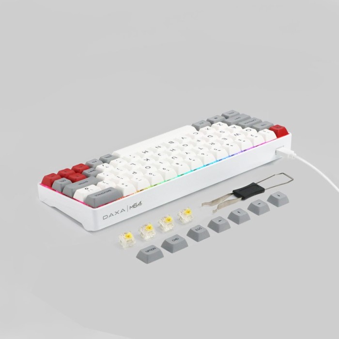 Keyboard Gaming Mechanical Wired Rexus Daxa M64 M-64 Classic RGB