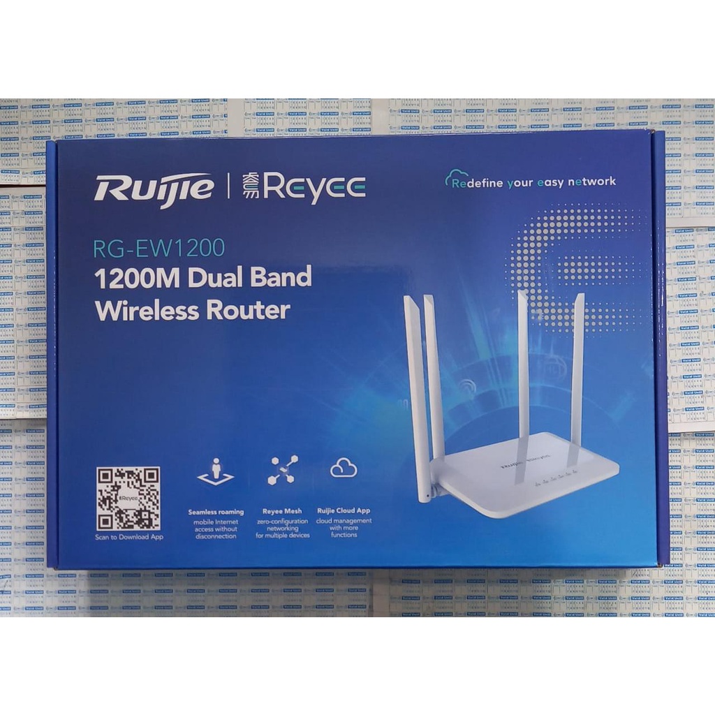 RUijie REYEE RG EW1200 Dual band Wireless Router AC MU MIMO