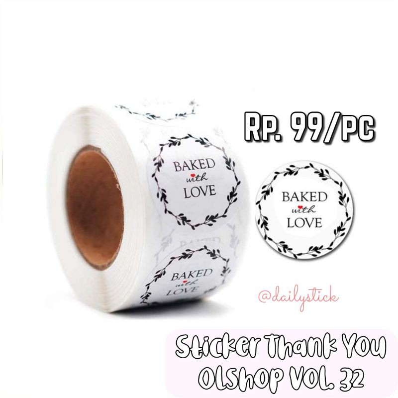 

Sticker Thank You Olshop Vol. 32 (Baked with Love)