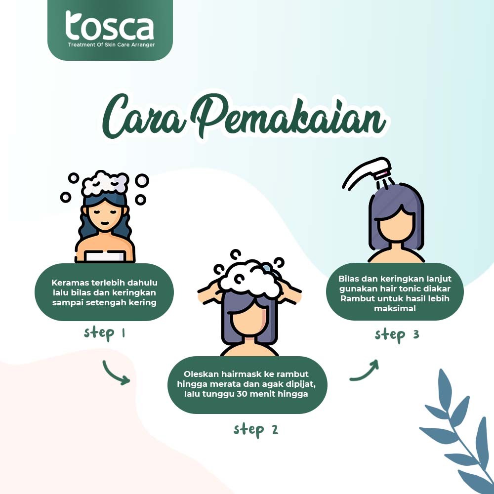 HAIR MASK CREAMBATH ALA SALON TOSCA MASKER RAMBUT PREMIUM