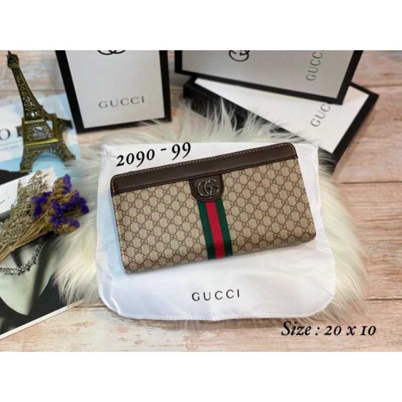 dompet branded GC lipat panjang sleting L kode 2090