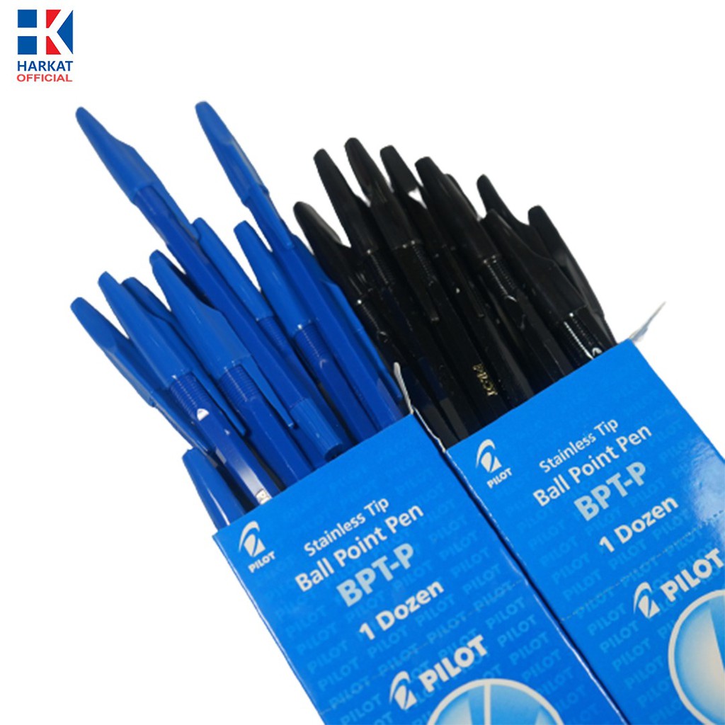 

BallPoint BPT-P pulpen PILOT hitam/biru Murah- Bolpoint PILOT termurah Stainless Tip