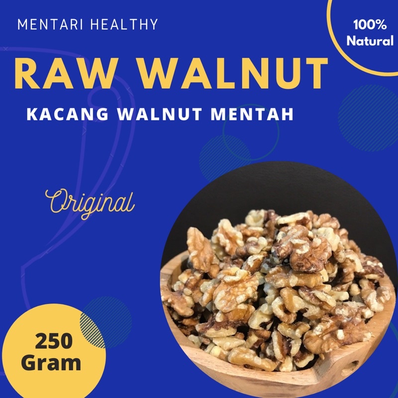 Raw Walnut 250GR / Kacang Walnut mentah 250gram