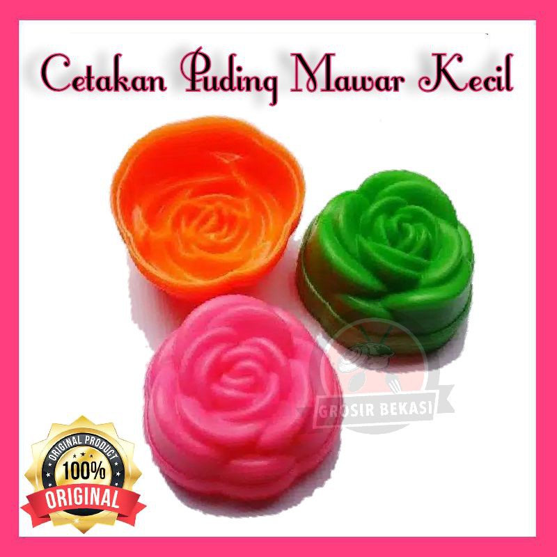 Cetakan Kue / Cetakan Puding Motif Mawar Kecil