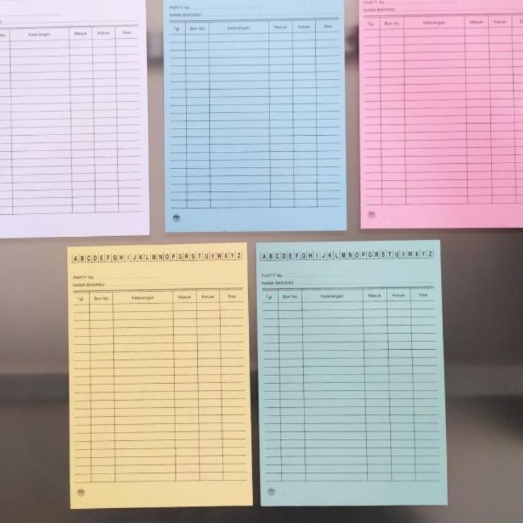 

Pesan disini-- Kartu Stok Barang Ukuran A5