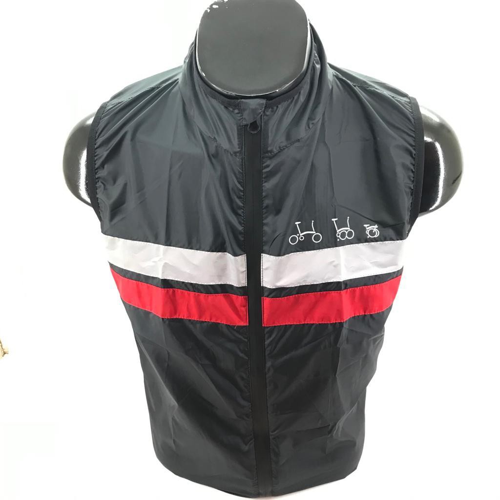 Rompi Pria Wanita Jaket Sepeda Lipat Gowes Vest Windbreaker Jaket Gilet