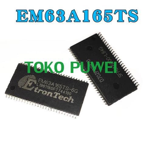 ETRON TECH EM63A165TS-6G EM63A165TS 6G EM63A165 SDRAM PDSO54 BU08
