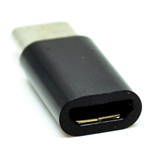 Taffware Plastic Fitting Micro USB to USB 3.1 Type C Adapter Converter