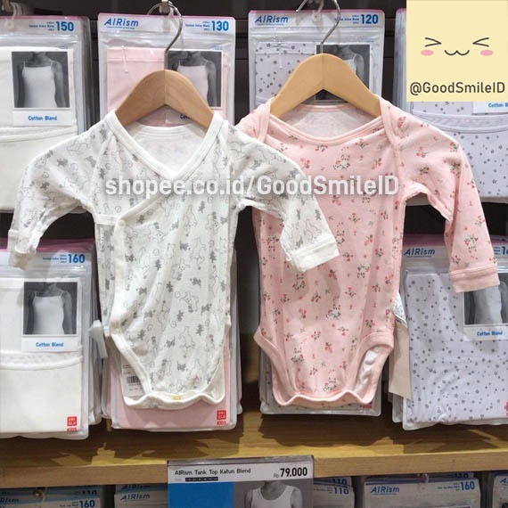 SALE BABY Baju Terusan Lengan Panjang Dalaman Bayi Babies Newborn One Piece JASTIP UNIQLO