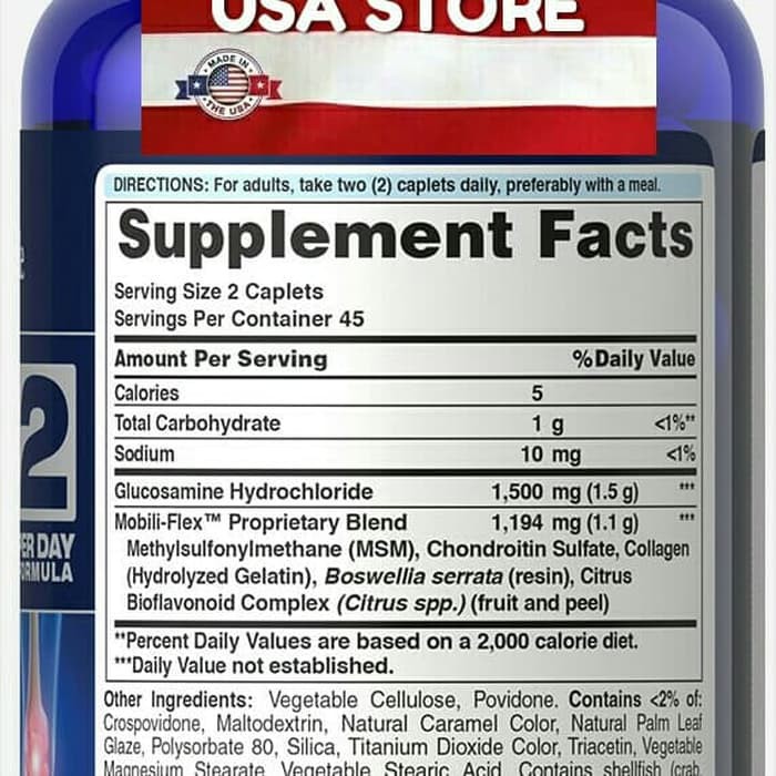 DISKON -  PURITAN GLUCOSAMINE TRIPLE 90 CAPLETS CHONDROITIN MSM PURITAN'S PRIDE