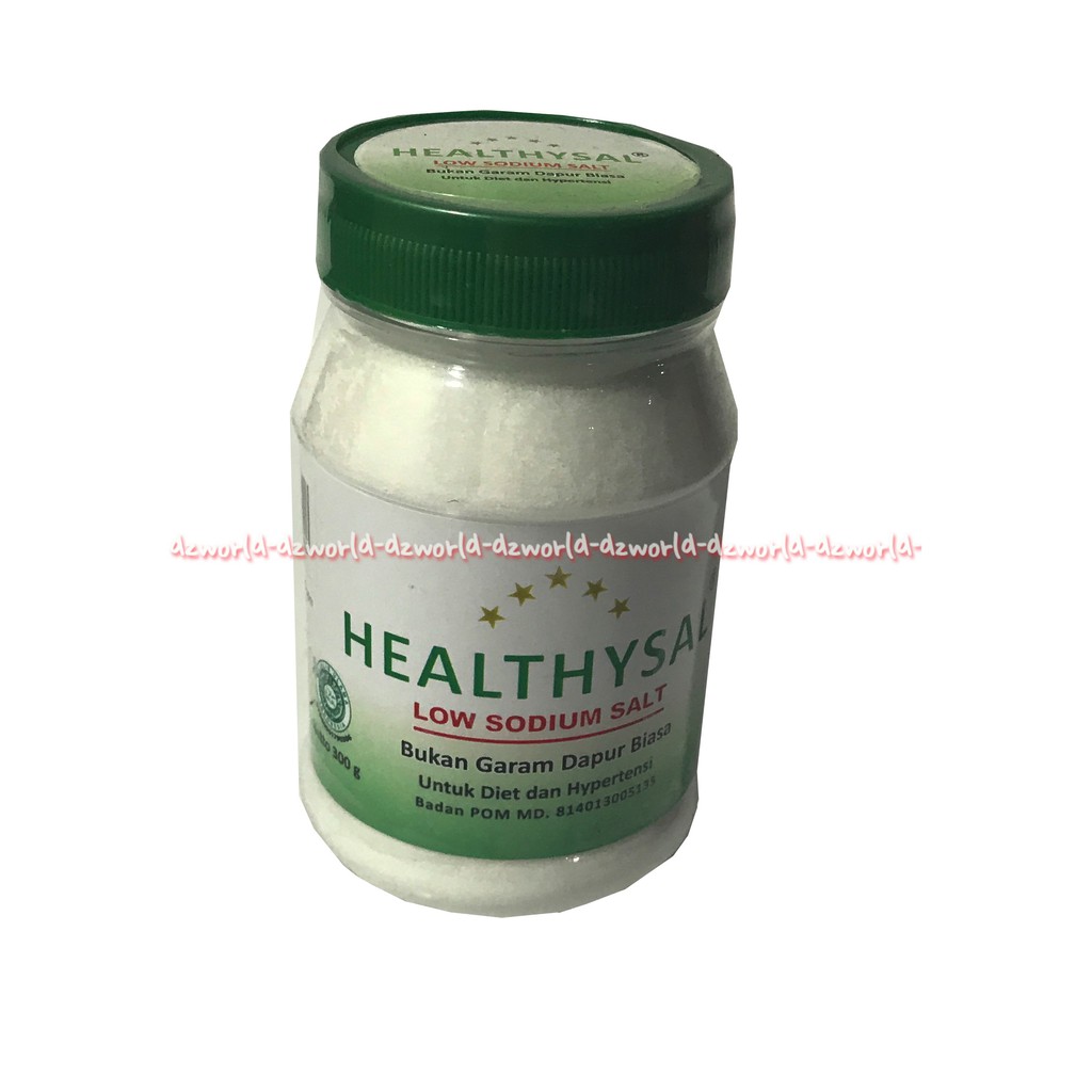 Healthysal Low Sodium 300gr Salt Garam Diet Untuk Penyakit Stroke Diabetes 300 gram Healthy Sal Lowsodium