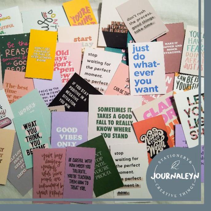 

Termurah dan terbaik >>/40pcs Affirmation Card Dekorasi Bujo Bullet Journal Scrapbook40pcs Affirmation Card Dekorasi Bujo Bullet Journal Scrapbook/produck terbaik