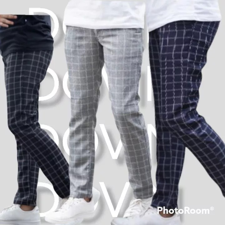 RTP - PANJANG TARTAN - CELANA TARTAN PRIA PINGGANG KARET / RIP - MOTIF KOTAK-KOTAK - RTP