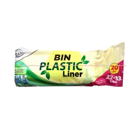 Kris Bin Plastic Liner 22-33Liter Plastik Tempat Sampah Kantong Sampah Ukuran 22 L Isi 20pcs Plastic Bags Krisbin Krisbow 22 Liter