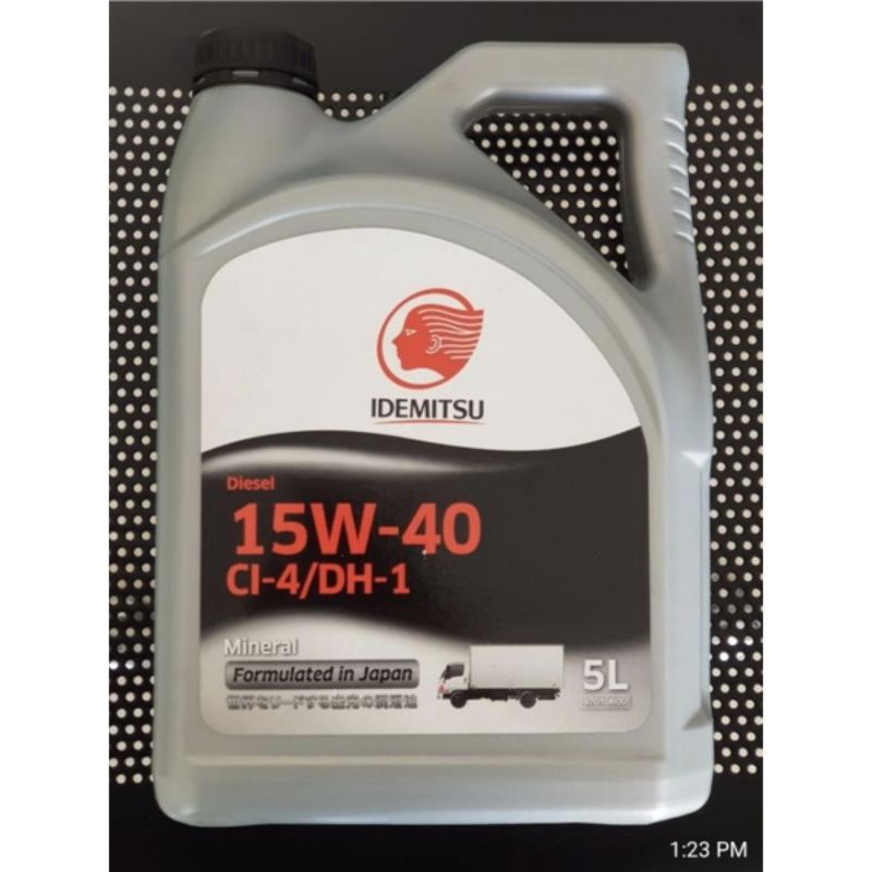 Oli Idemitsu Diesel Mineral CI-4/DH-1 15W-40 5L Original