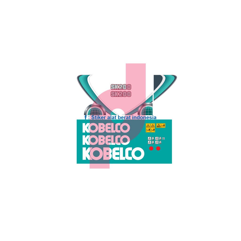 STIKER KOBELCO SK200-10