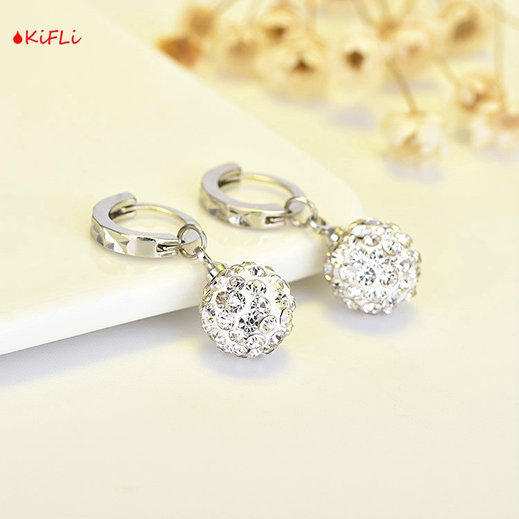 Hiasan Bandul,Kristal Putih Bulat,Bening Mempesona