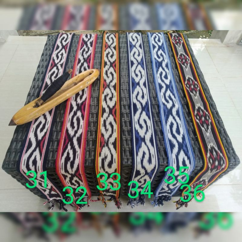 Ikat Kepala Tenun Etnik 48  motif Termurah motif dayak